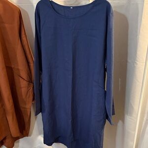 Elegant Blue Women's Dress